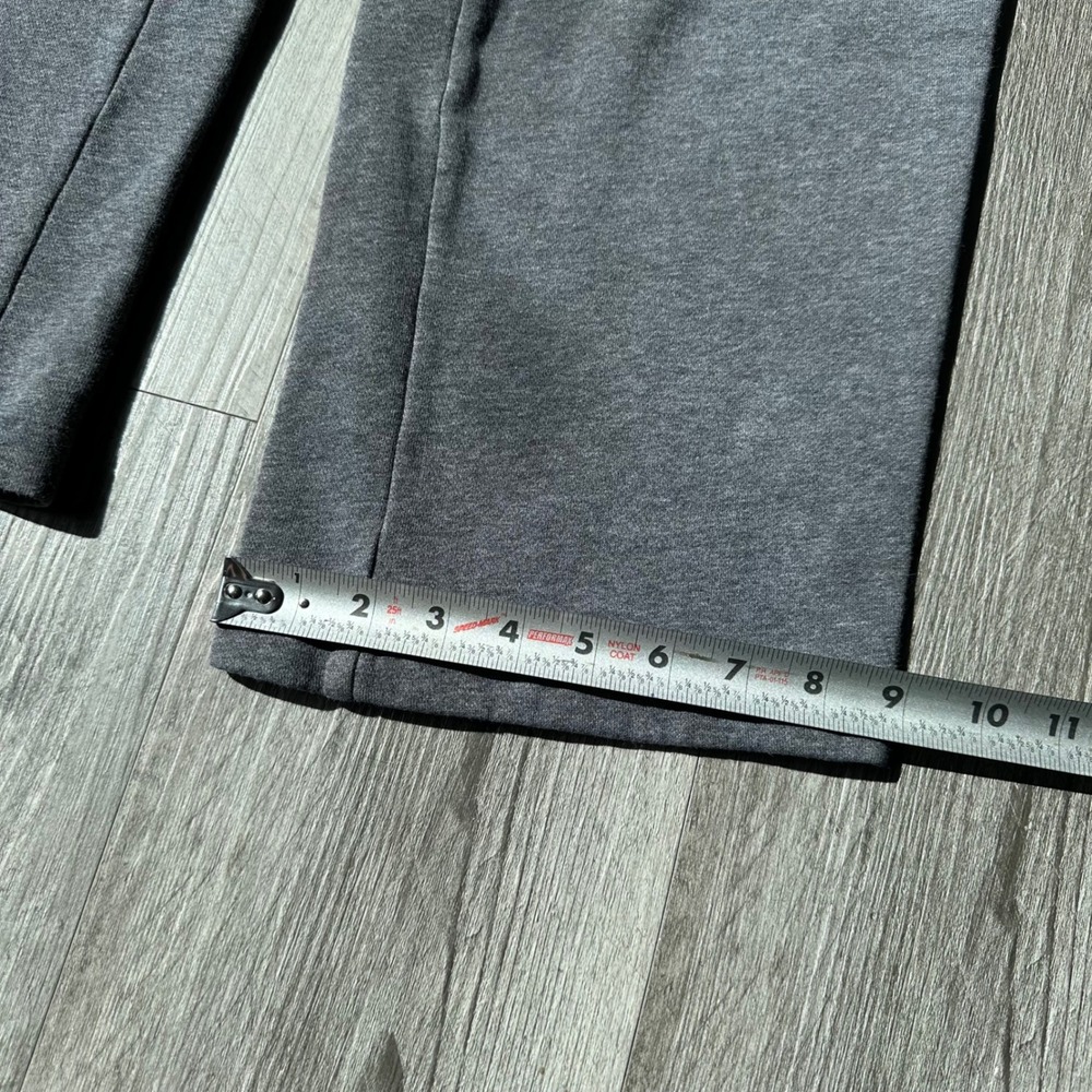 Y2K baggy Nike Gray Fleece Sweatpants Womens Medium open hem embroidered Swoosh - Picture 7 of 7